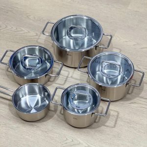 Bộ nồi Fissler Pure 4 món nắp kính