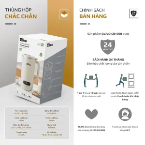 Máy Làm Sữa Hạt Mini OLIVO CB1000 May Lam Sua Hat Mini OLIVO CB1000 8