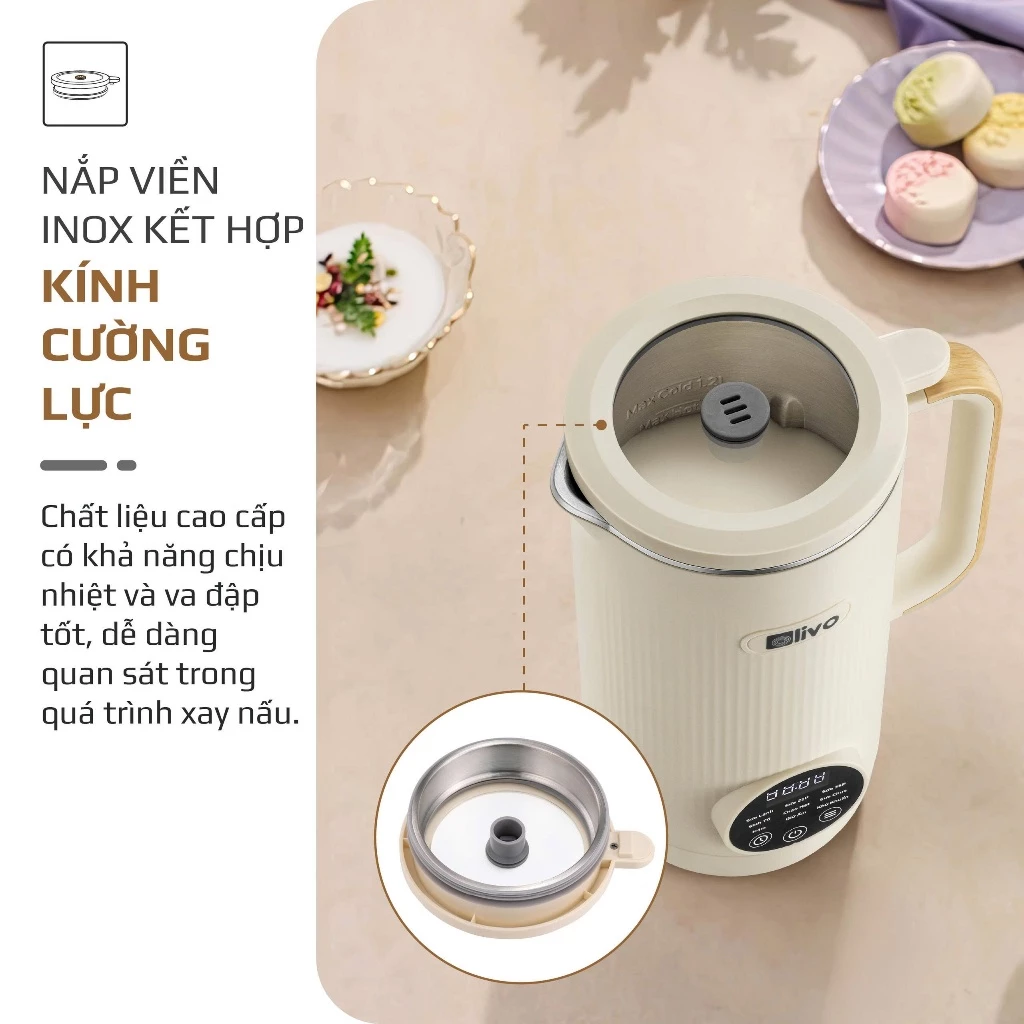 Máy Làm Sữa Hạt OLIVO CB1200 6 May Lam Sua Hat OLIVO CB1200 6