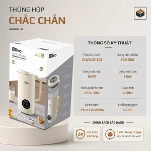 Máy Làm Sữa Hạt OLIVO CB1200 May Lam Sua Hat OLIVO CB1200 8