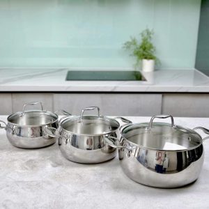 BỘ NỒI INOX OLIVO STEVE CS BO NOI INOX OLIVO STEVE CS 3