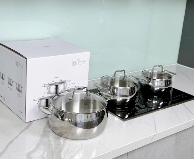 BỘ NỒI INOX OLIVO STEVE CS 6 BO NOI INOX OLIVO STEVE CS 6