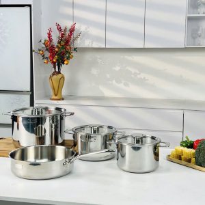 BỘ 4 NỒI INOX 18/10 GUME NAMSAN GMP-3426