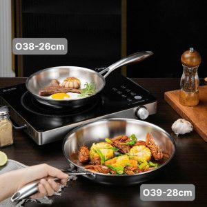CHẢO CẠN INOX OYATTON 26CM O38