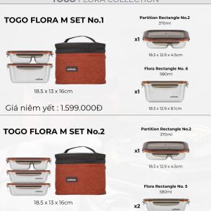 SET 2 HOP CUITISAN TOGO FLORA 6