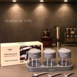 SET 3 LỌ THỦY TINH ĐỰNG GIA VỊ TEWA JAPAN CAO CẤP SET 3 LO THUY TINH DUNG GIA VI TEWA JAPAN CAO CAP 2