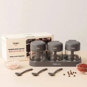 SET 3 LỌ THỦY TINH ĐỰNG GIA VỊ TEWA JAPAN CAO CẤP SET 3 LO THUY TINH DUNG GIA VI TEWA JAPAN CAO CAP 3