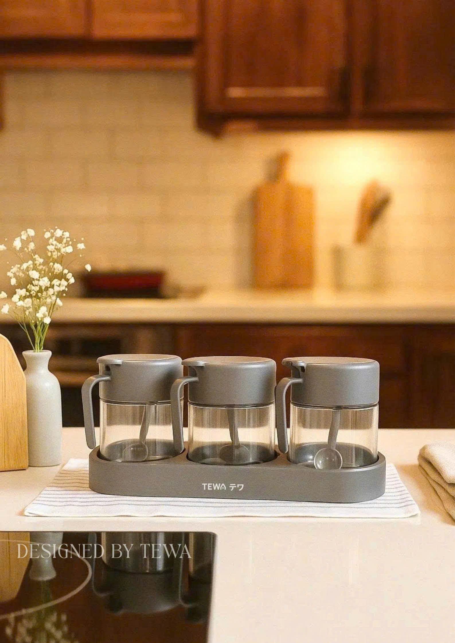 SET 3 LỌ THỦY TINH ĐỰNG GIA VỊ TEWA JAPAN CAO CẤP 5 SET 3 LO THUY TINH DUNG GIA VI TEWA JAPAN CAO CAP 5