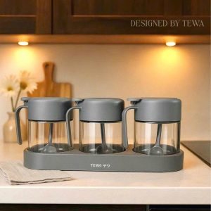 SET 3 LỌ THỦY TINH ĐỰNG GIA VỊ TEWA JAPAN CAO CẤP SET 3 LO THUY TINH DUNG GIA VI TEWA JAPAN CAO CAP 7