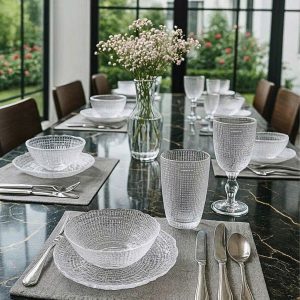 BO 6 LY THUY TINH VAN LUOI CRISTA HOME 240ML 5