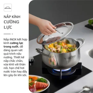 BỘ NỒI INOX OLIVO CHEF’S PREMIUM BO NOI INOX OLIVO CHEFS PREMIUM 6