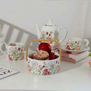 Bộ Sứ Hoa Mùa Xuân Vintage