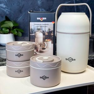 Cặp lồng cơm 3 ngăn Silver Lunch Box