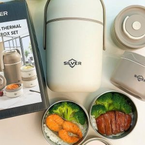 Cặp lồng cơm 3 ngăn Silver Lunch Box Cap long com 3 ngan Silver Lunch Box 4