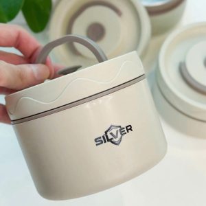 Cặp lồng cơm 3 ngăn Silver Lunch Box Cap long com 3 ngan Silver Lunch Box 5