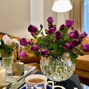 Lọ Hoa Cầu Tròn Pha Lê Bohemia Sheffield 20,5cm