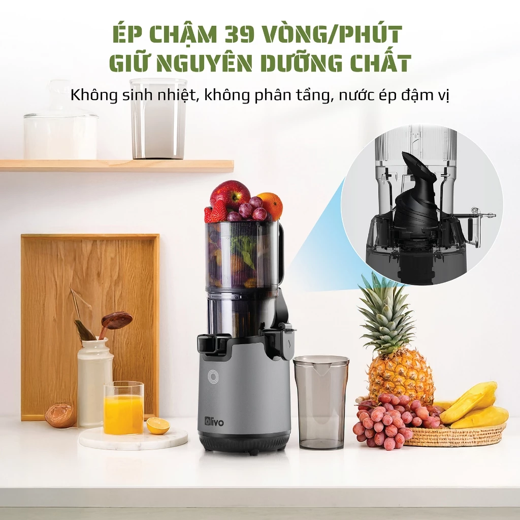 Máy Ép Chậm OLIVO SJ196 2 May Ep Cham OLIVO SJ196 2