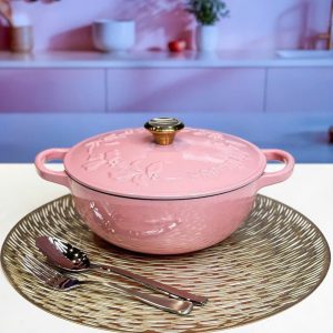 NỒI CHẢO GANG HAPPINESS DÂY HOA 23CM