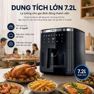 NỒI CHIÊN KHÔNG DẦU BOSCH SERIE 6 MAF671B0 7.2L