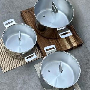 Noi duc inox 3 lop day lien Kaiyo size 20cm KIC 3376 11