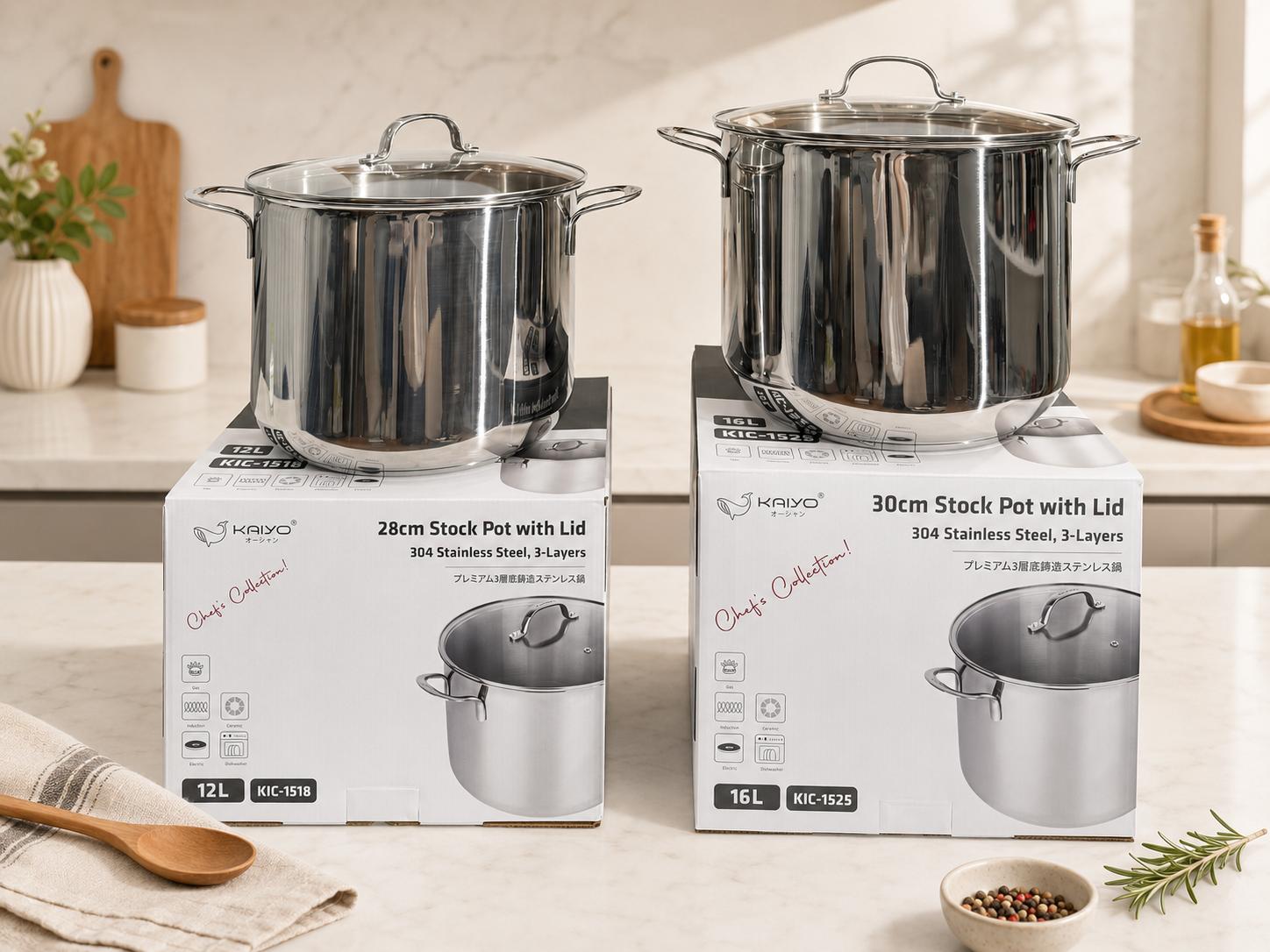 Nồi luộc gà inox 304 Kaiyo 010 Noi luoc ga inox 304 Kaiyo 010