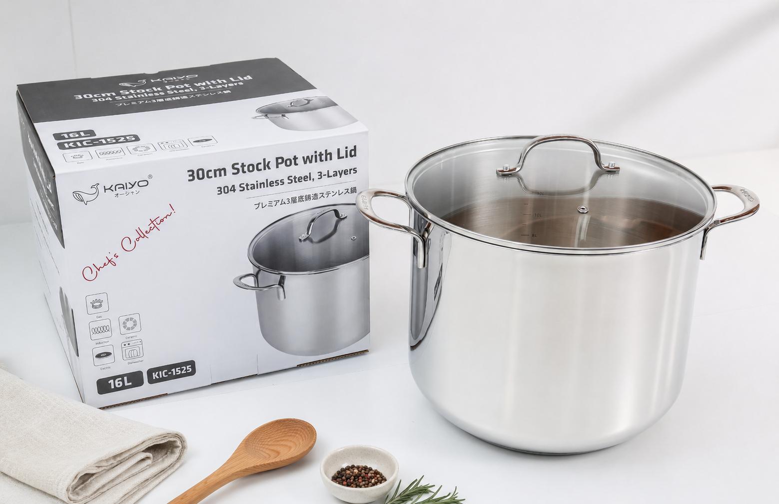 Nồi luộc gà inox 304 Kaiyo 08 Noi luoc ga inox 304 Kaiyo 08