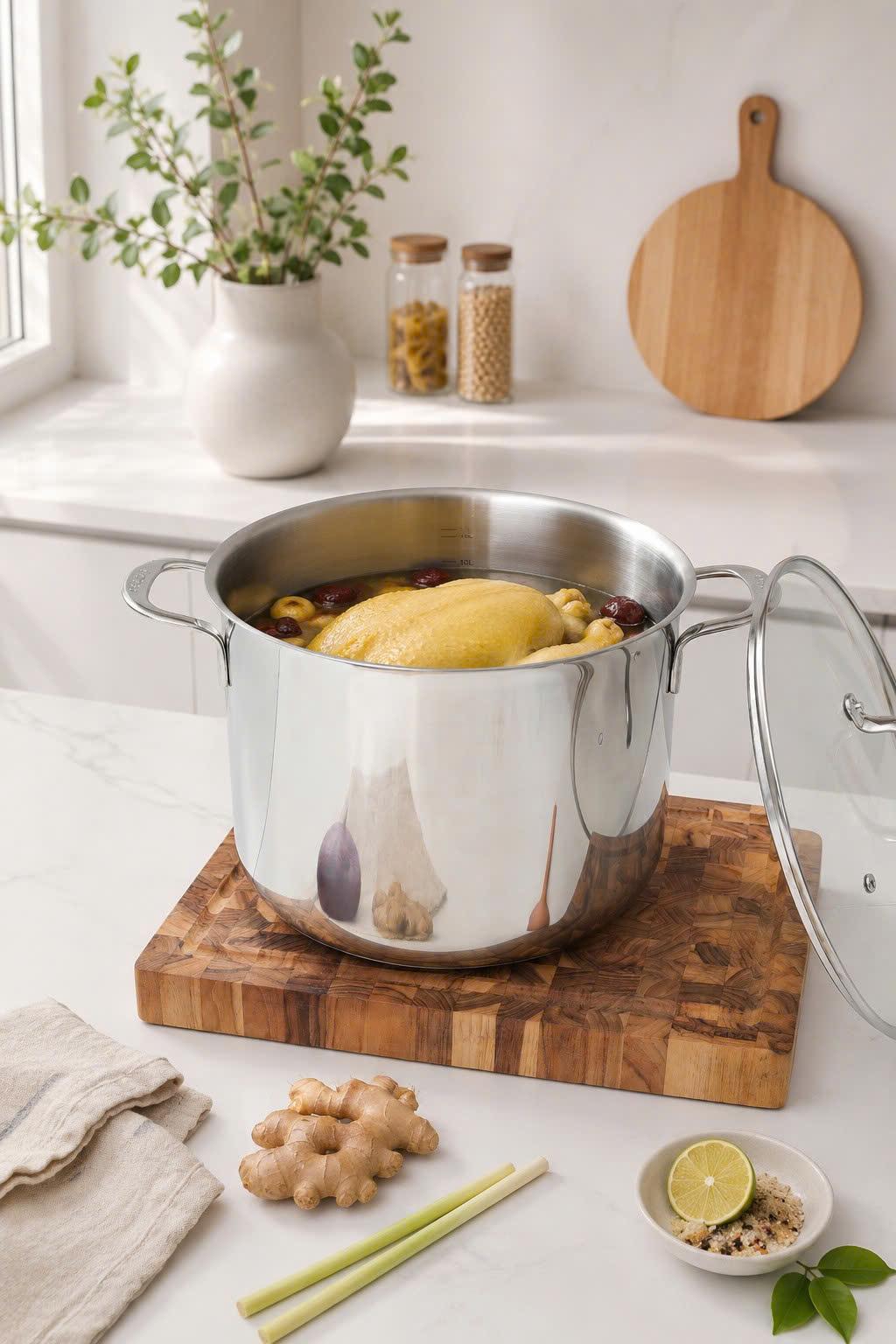 Nồi luộc gà inox 304 Kaiyo06 Noi luoc ga inox 304 Kaiyo06
