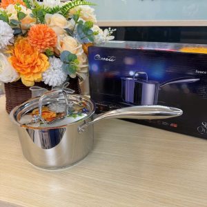 QUÁNH INOX CAO CẤP CIWETE SAUCEPAN WITH LID 18CM