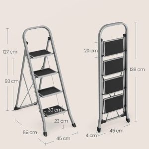 Thang Nhôm Gấp Gọn Songmics 4 Bậc Cao Cấp Thang Nhom Gap Gon Songmics 4 Bac Cao Cap 2