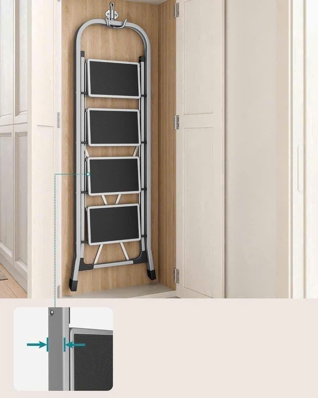 Thang Nhôm Gấp Gọn Songmics 4 Bậc Cao Cấp 5 Thang Nhom Gap Gon Songmics 4 Bac Cao Cap 5