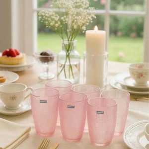 BO 6 COC THUY TINH VAN LUOI DAP NOI CRISTA 420ML 14