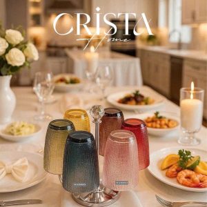 BO 6 COC THUY TINH VAN LUOI DAP NOI CRISTA 420ML 15