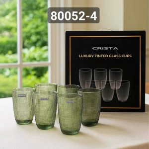 BO 6 COC THUY TINH VAN LUOI DAP NOI CRISTA 420ML 4