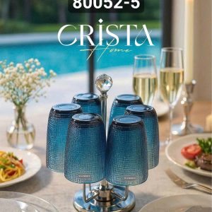 BO 6 COC THUY TINH VAN LUOI DAP NOI CRISTA 420ML 5