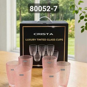 BO 6 COC THUY TINH VAN LUOI DAP NOI CRISTA 420ML 7