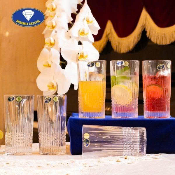 Bộ 6 cốc Crystal Bohemia Vibes 350ml 1 Bo 6 coc Crystal Bohemia Vibes 350ml 1
