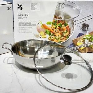 Chao sau long WMF Wokpan 30cm co nap kinh 2