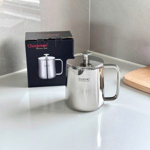 Cốc cách nhiệt inox 18/10 có quai 350ml Chockmen - C395