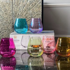 Set 6 coc Columba mau 380ml Crystal Bohemia 3