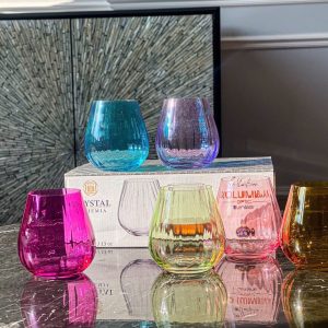 Set 6 coc Columba mau 380ml Crystal Bohemia 4