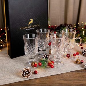 Bộ Cốc Pha Lê Cao Cấp 4 Món Killarney Crystal Trinity Irish 220ml