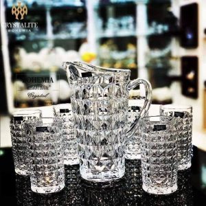Bo binh nuoc kim cuong Crystal Bohemia 7