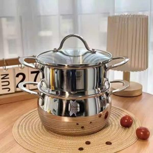 Bộ nồi kèm xửng hấp 2 tầng Chockmen 20cm - C50