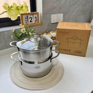 Bộ nồi kèm xửng hấp 2 tầng Chockmen 26cm - C211