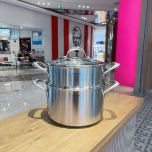 Bo noi kem xung hap 2 tang thanh cao Chockmen 24cm C159 5