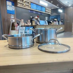 Bo noi kem xung hap 2 tang thanh cao Chockmen 24cm C159 8