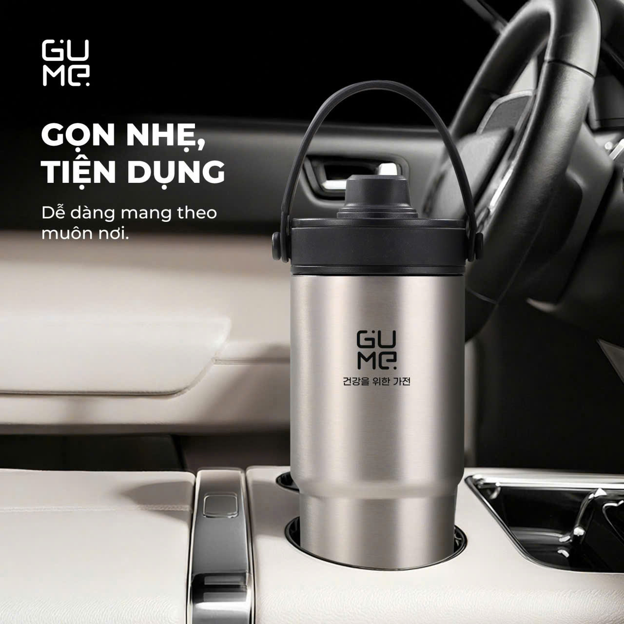 CỐC GIỮ NHIỆT INOX 316 PHỦ GỐM GUME GM-F3301 10 COC GIU NHIET INOX 316 PHU GOM GUME GM F3301 10