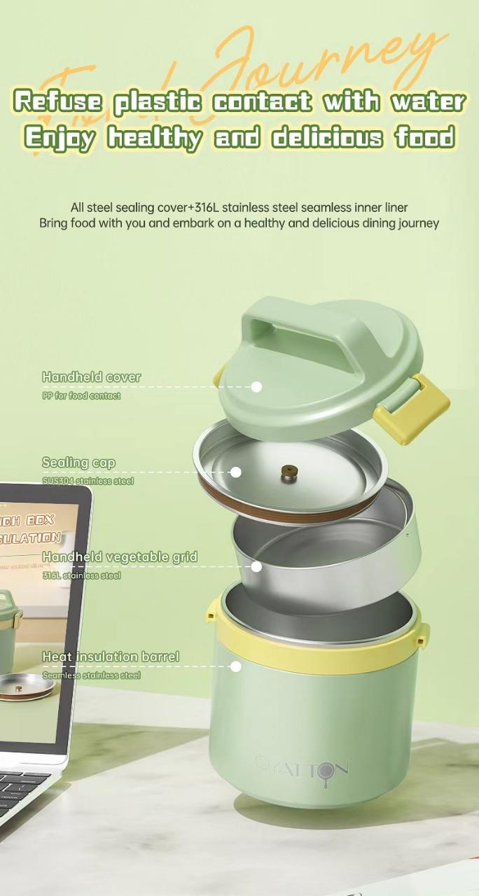 Cặp lồng OYATTON 1700ml OYATTON - O525 10 Cap long OYATTON 1700ml OYATTON O525 10