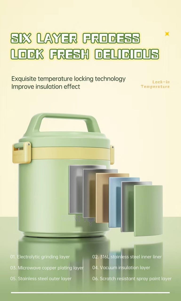 Cặp lồng OYATTON 1700ml OYATTON - O525 2 Cap long OYATTON 1700ml OYATTON O525 2