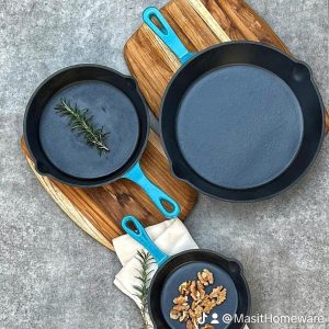 Chao gang OCENO co voi rot mau xanh size 20cm 5